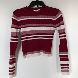 Cropped Striped Sweater